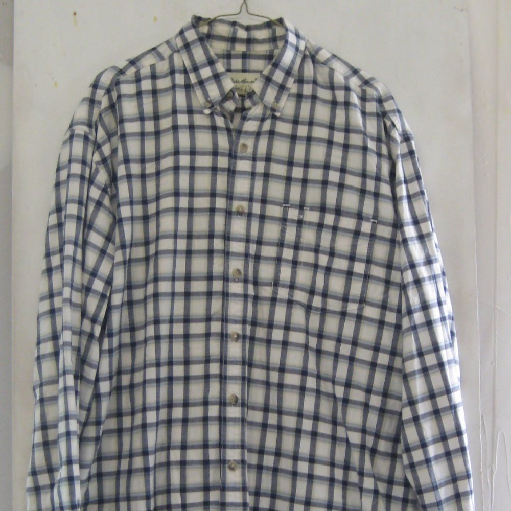 EDDIE BAUER mens long sleeve button up shi…